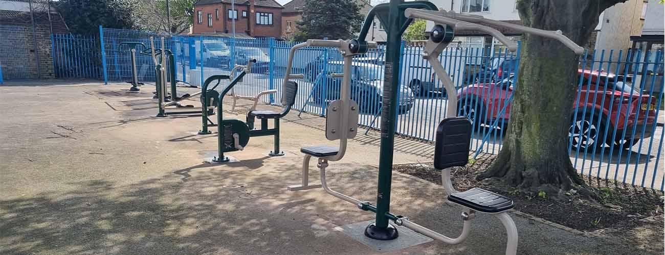 fresh air fitness outdoor gym at SEN school