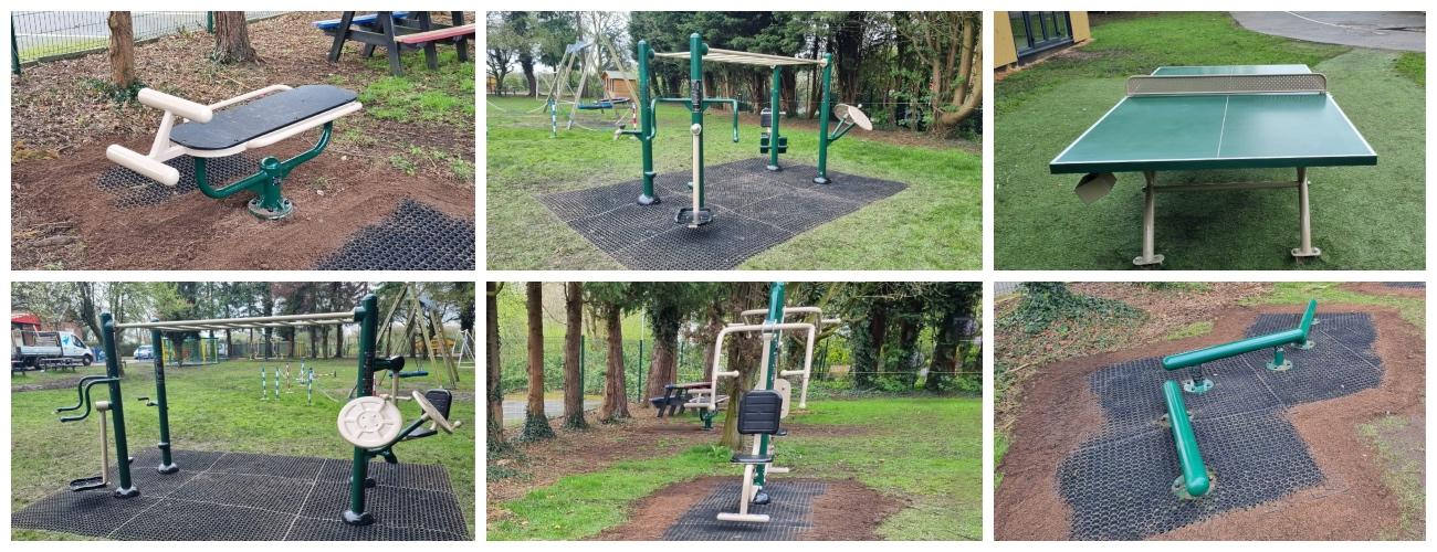 various equipment installed at school