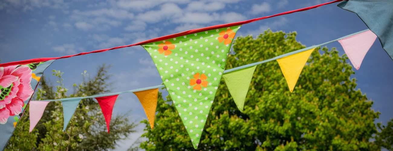 fundraising bunting